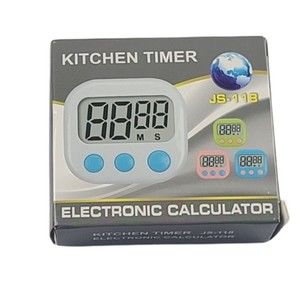 Kitchen Timer Electronic Calculator White New